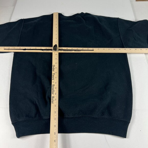 Logic 301 Rap Sweatshirt Adult Medium Black Faded Arch Logo Pullover Crewneck - Picture 8 of 12